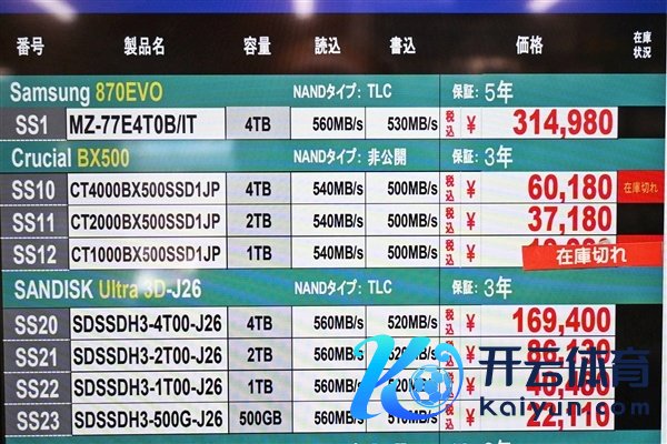 SSD价钱暴涨300%：日本成民众重灾地！8TB三星9100 Pro卖到超23000元