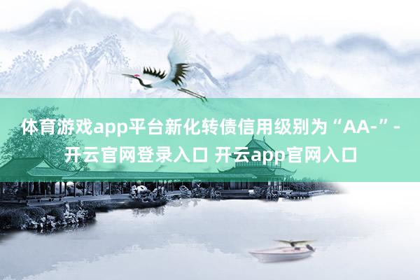 体育游戏app平台新化转债信用级别为“AA-”-开云官网登录入口 开云app官网入口